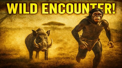 The Day the Wild Boar Crossed Paths with the Primitive Man! 😨 #PrimitiveTribes