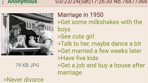 Marriage in 1950 vs. Marriage in 2025 | 4chan Greentext Stories