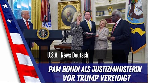 Pam Bondi als Justizministerin im Weissen Haus vereidigt