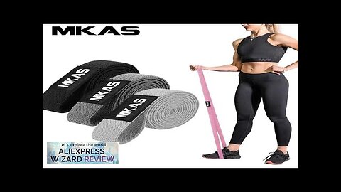 MKAS Long Resistance Loop Band Set Unisex Fitness Yoga Elastic Bands Hip Review