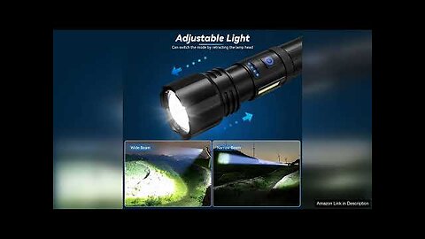 Rechargeable Flashlight 2 Pack 900000 High Lumens Super Bright Flash Light 7 Review