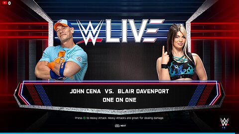 John Cena vs Blair Davenport | WWE2K25