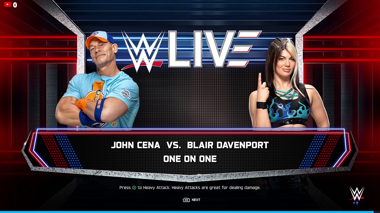 John Cena vs Blair Davenport | WWE2K25