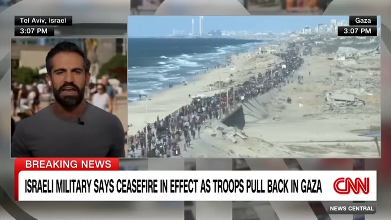 Israel says Gaza ceasefire in place as troops pull back