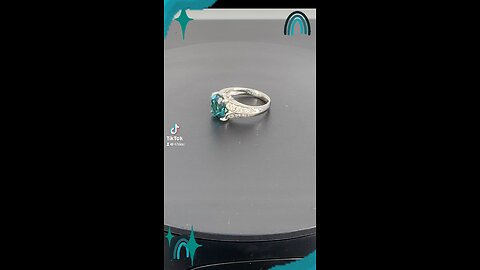 2.49 GIA certified natural indicolite tourmaline & diamond platinum ring