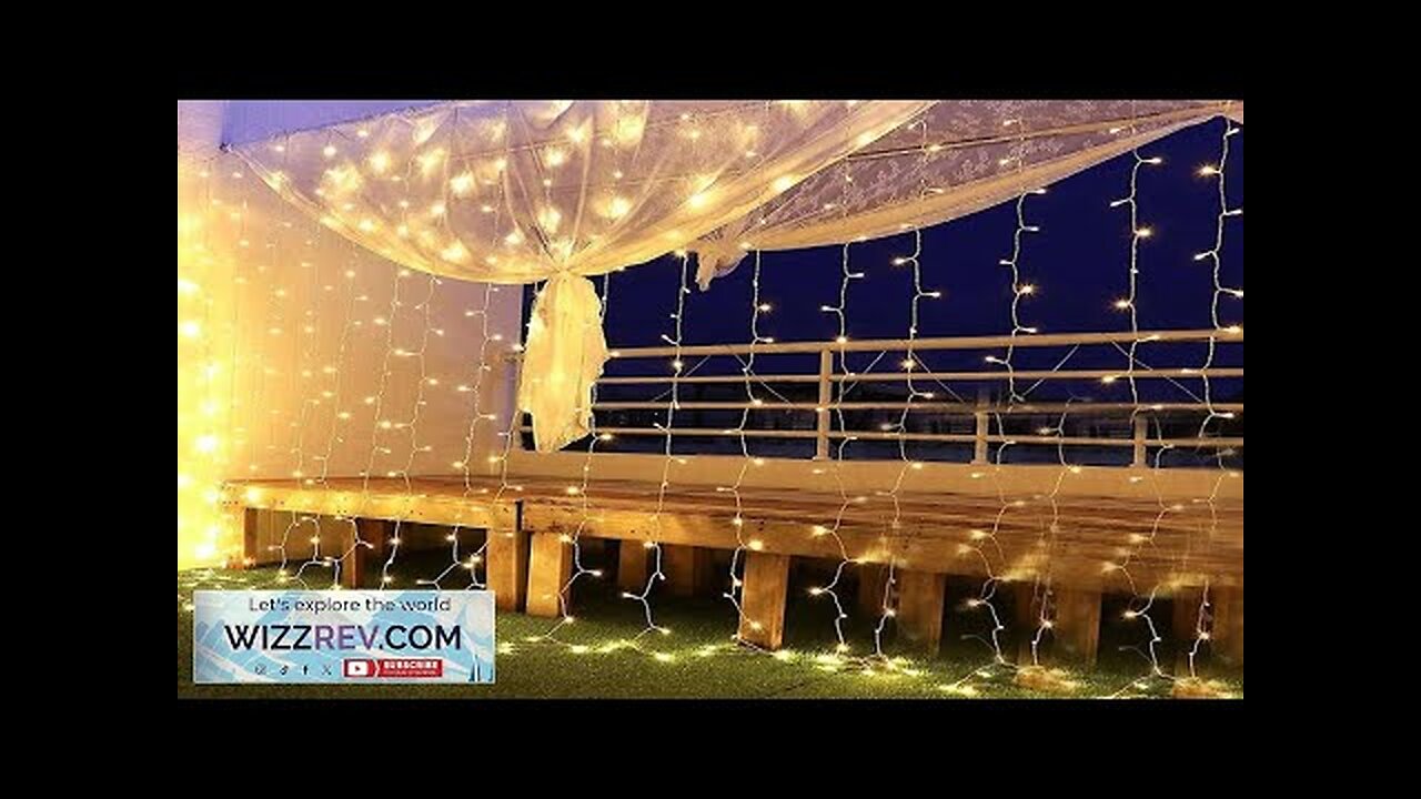 Thrisdar 4-30M Window Curtain String Light Wedding Party Fairy Curtain Light Christmas Review