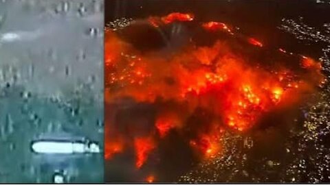 UFO/UAP Caught Moving Through Apocalyptic California Fires, Major Toxic Alert Warning!🚨 - DAHBOO77