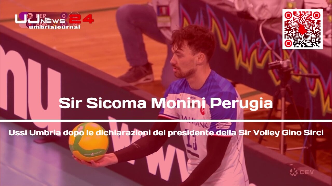 Ussi Umbria dopo le dichiarazioni del presidente della Sir Volley Gino Sirci