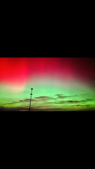 Geomagnetic storm that resulted to an aurora borealis being visible in our naked eye
