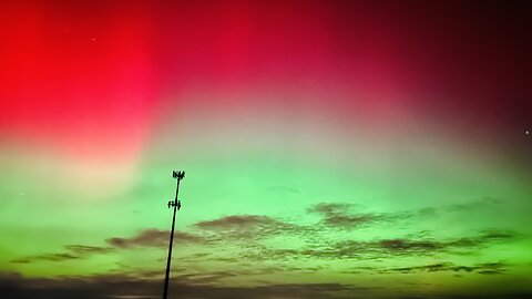 Geomagnetic storm that resulted to an aurora borealis being visible in our naked eye