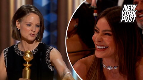 Sofia Vergara heckles Jodie Foster during Best Female Actor speech