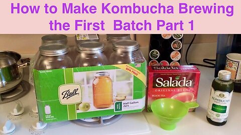 How to Make Kombucha my First Batch Part 1