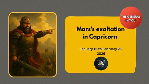 Mars Transit Exaltation predictions Jan to Feb 2026