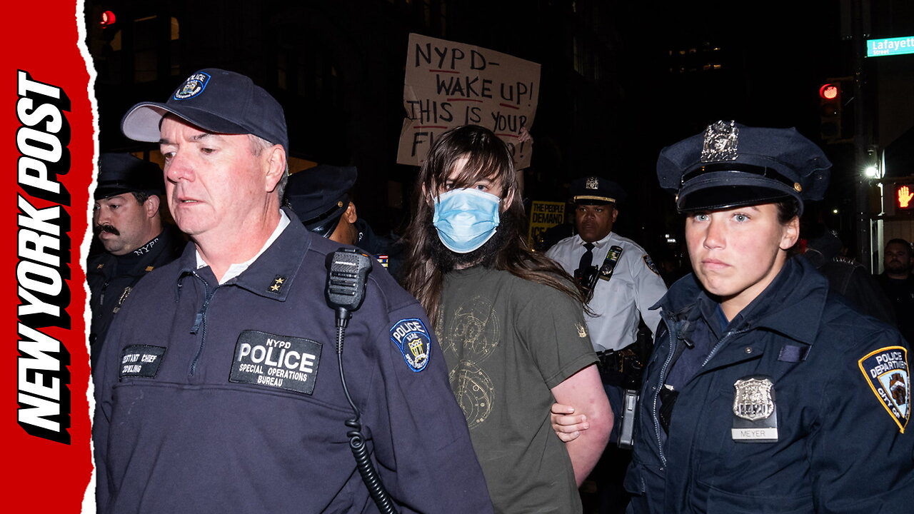 Chaos in Chinatown: Protesters scream at NYPD as man dragged away at anti-ICE protest