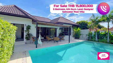 Pool Villa, 5 Bedroom, Pattaya, Thailand, THB 15,800,000
