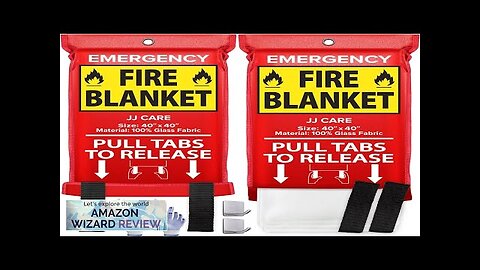 JJ CARE Fire Blanket – 2 Packs with Hooks and Gloves – Review