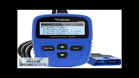 VDIAGTOOL VD10 OBD2 Scanner Code Reader Car Diagnostic Tool Engine Fault Code Review