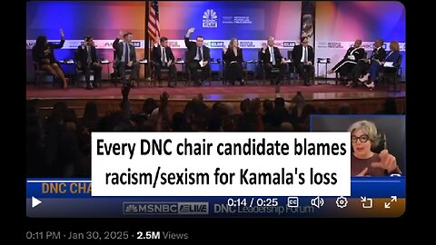 Every DNC chair nominee blames Kamala's 2024 loss on USE being racist and sexist