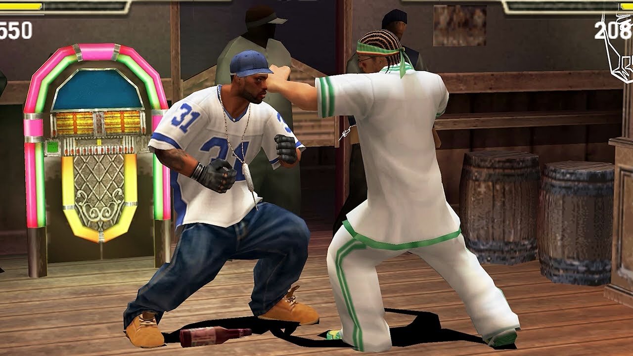 Def Jam Fight for NY on dolphin emulotar - Subway Station Battle - (Controlling all the players)