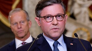 Speaker Johnson Leaves Emergency White House Meeting - Makes Stunning Announcement