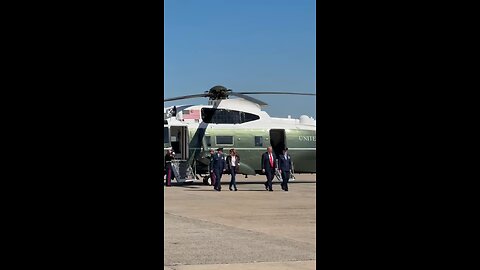 President Trump and First Lady en route to Norfolk
