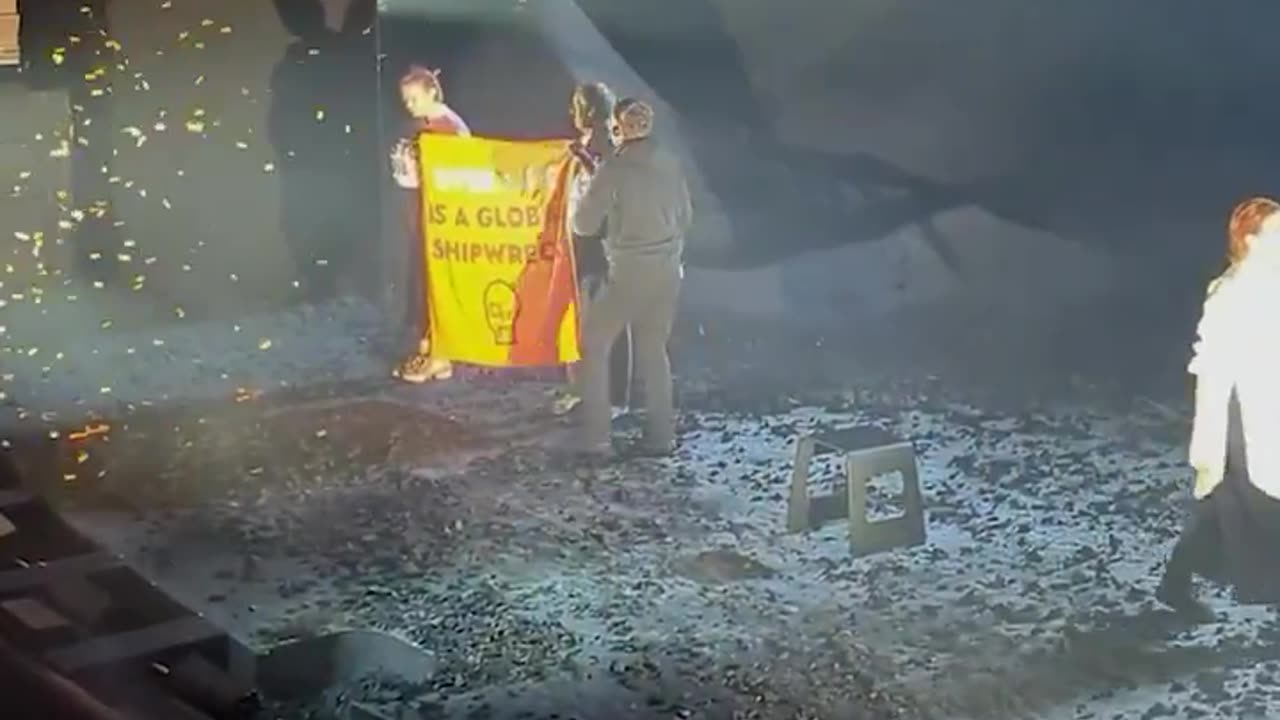 Just Stop Oil activists stormed the stage during Sigourney Weaver's