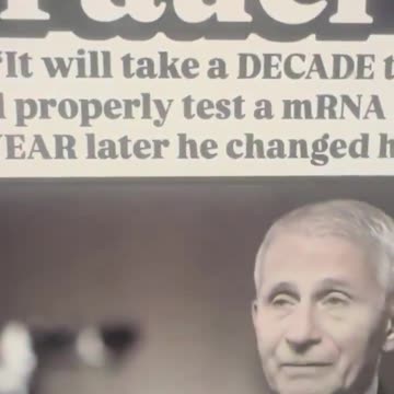It will take a DECADE to develop and properly test mRNA vaccines….