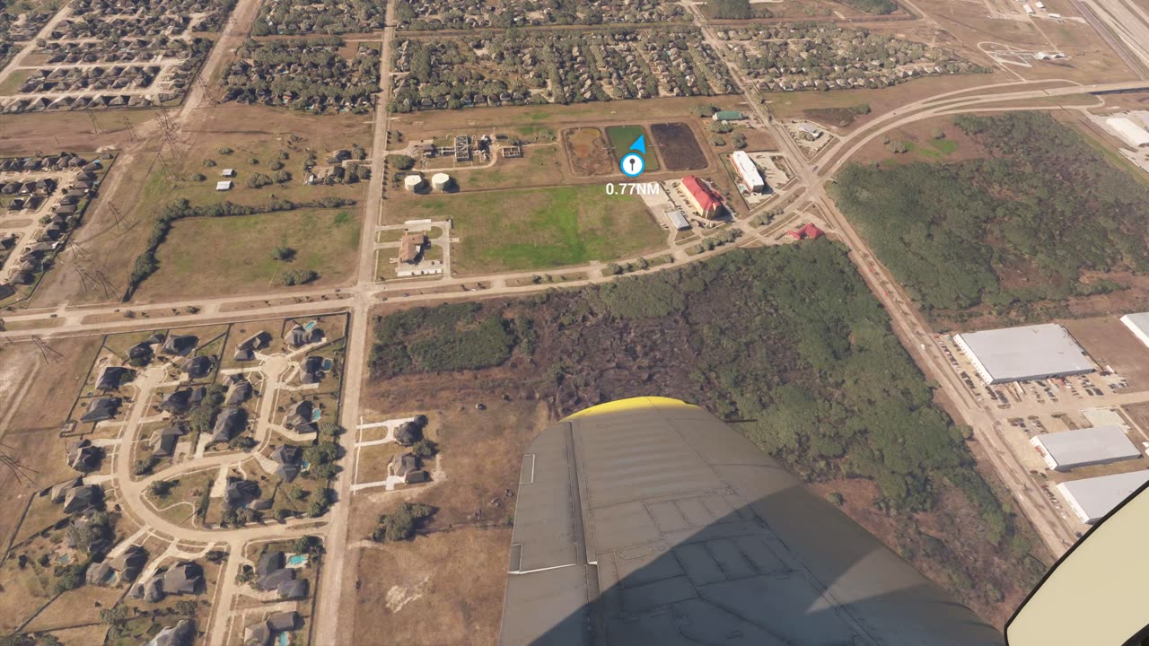 La Porte & Deer Park Texas in Flight Simulator