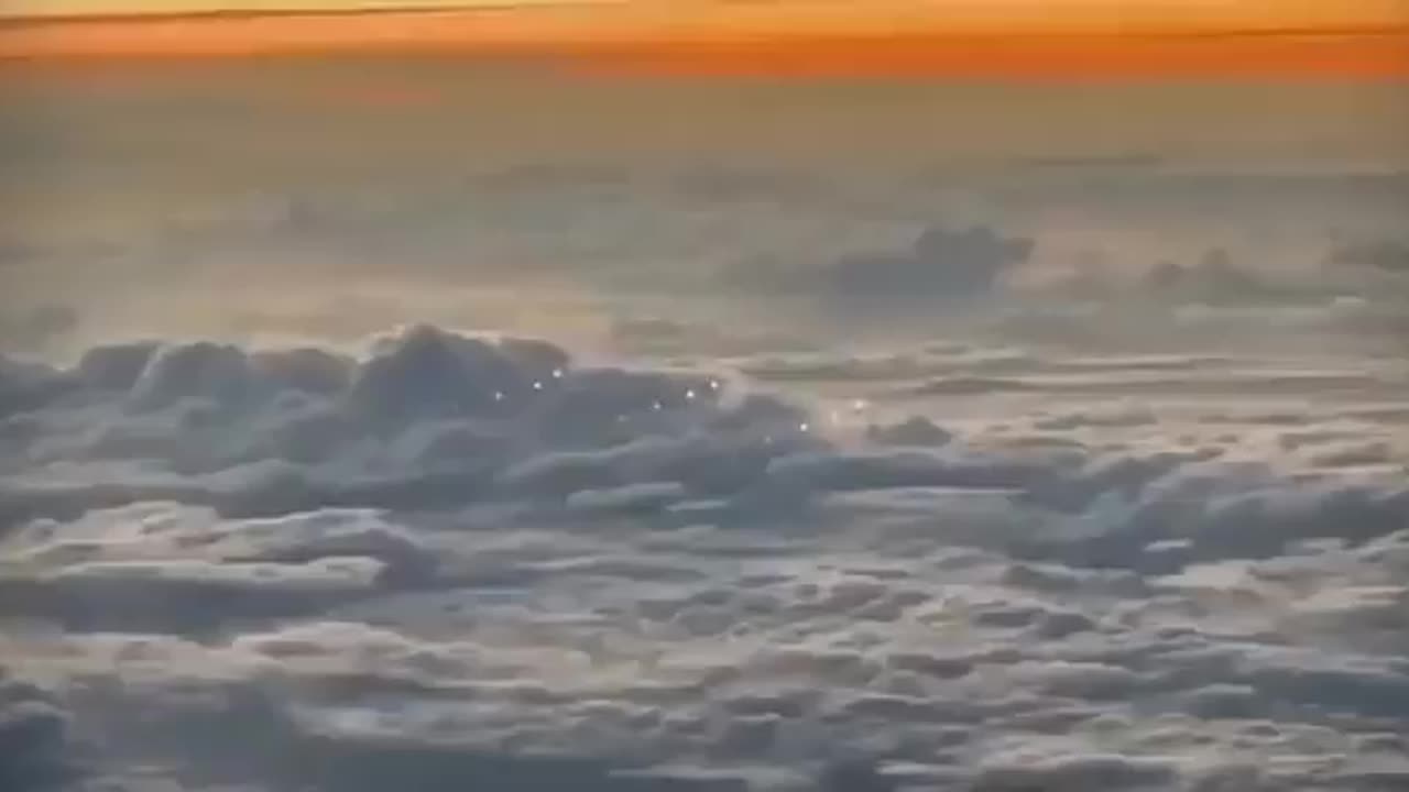 UFO or Drones Seen Over the Pacific Ocean