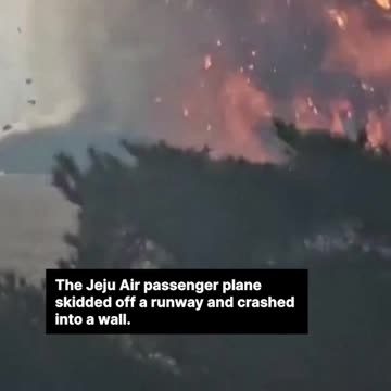 Air Plane 181 people carrying crashed on landing at an airport in South Korea on Sunday morning