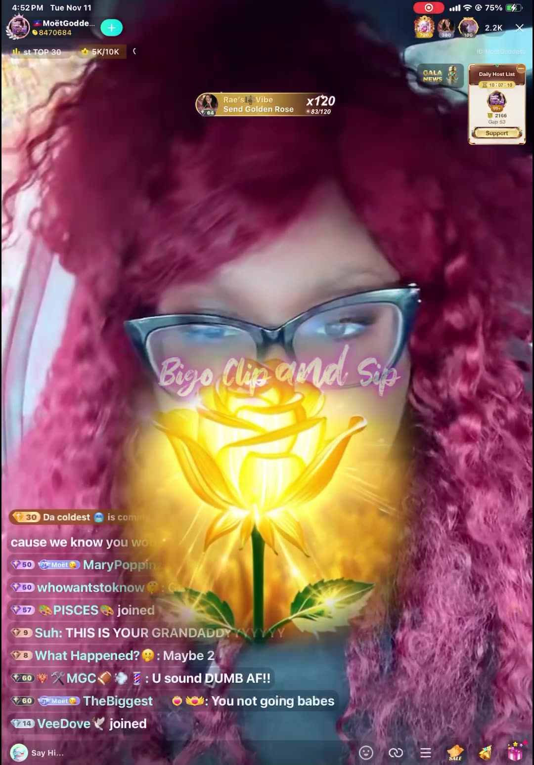 Moet going off after TKO exposed her for trying to fly him out to ATL 11/11/25 #bigoclipandsip