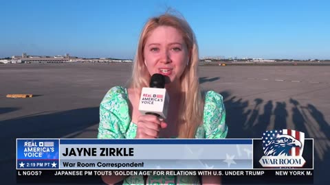 Jayne Zirkle Reporting Live From West Palm Beach Ahead Of President Trump's Arrival"