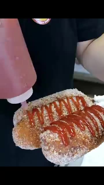 1,000 Sold Every Day?! Best Original Korean-Style Hot Dog! 🌭🔥 #shorts