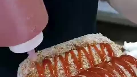 1,000 Sold Every Day?! Best Original Korean-Style Hot Dog! 🌭🔥 #shorts