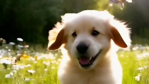 A cute puppy 🐶 wooow😮