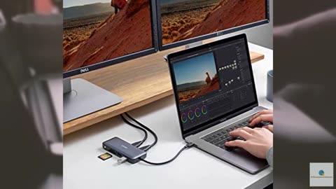Anker Laptop Docking Station Dual Monitor, 8-in-1 USB C Hub, 4K Dual Monitor wit