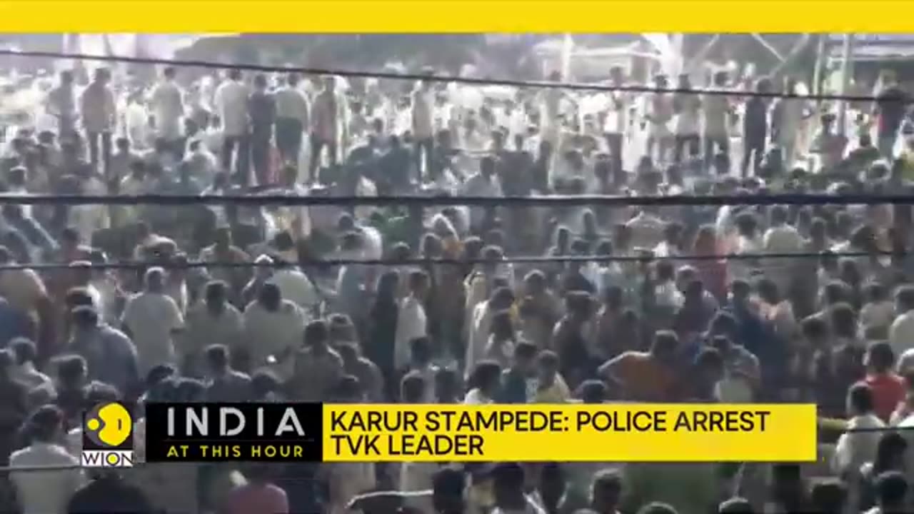 Karur_Stampede__Police_Arrest_TVK_Leader___Bihar__EC_Set_to_Publish_Final_Voter_List_Today___WION
