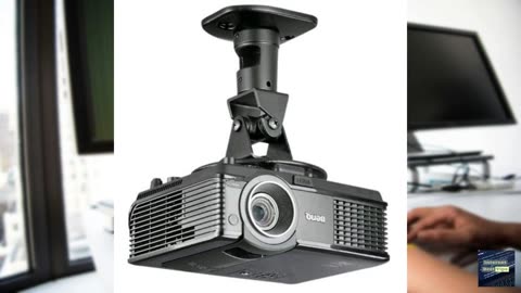 AMER Projector Mount - Ceiling Bracket LCD DLP Tilt 360° Swivel 30lbs (Black)