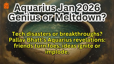 Aquarius January 2026: Genius or Meltdown? – Pallav Bhatt