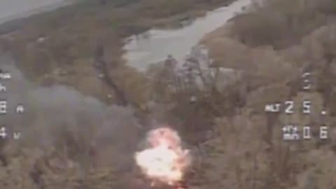 Drone Operators Destroyed a Ukrainian Tank in Kursk Region