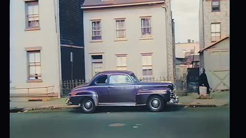 George Washington Bridge and New Jersey 1940s in Color