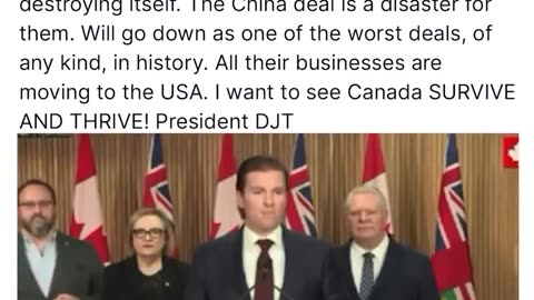 ‼️President Trump just posted a BOMBSHELL video proving Canada is "systematically destroying itself"