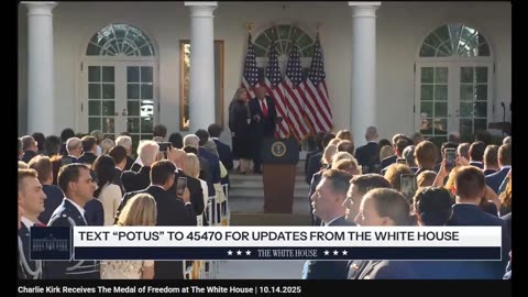 Charlie Kirk Receives The Medal of Freedom at The White House | 10.14.2025