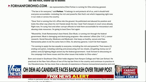 "Elliot Forhan is facing calls for a CRIMINAL INVESTIGATION after saying he'd "kill Donald Trump"