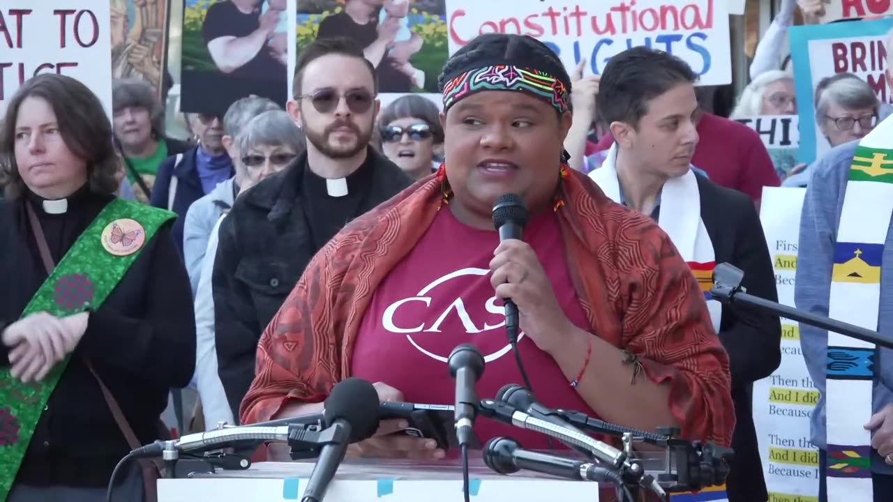 Protestors Outside Court Hearing In Kilmar Abrego Garcia Case - October 6, 2025