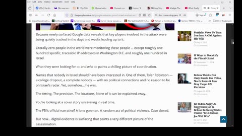 Google Releases Proof Israel Worked With TPUSA To Assassinate Charlie Kirk