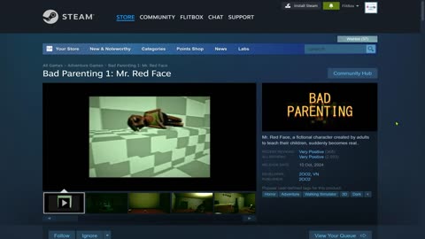 Bad Parenting 1: Mr. Red Face | Gameplay #gaming #gamingvideos #videogame #funvideo