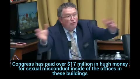 Hypocrites Sit in Judgement of TRUMP'S PICKS While $17M + in SEXUAL MISCONDUCT HUSH MONEY Is paid for Gov Officials, Using Taxpayer's Money! ~ Rep Massie