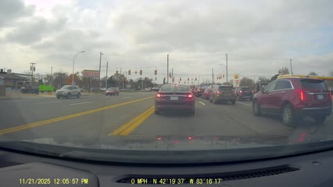 Random Driving in Dearborn And Dearborn Heights, Michigan, November 21, 2025