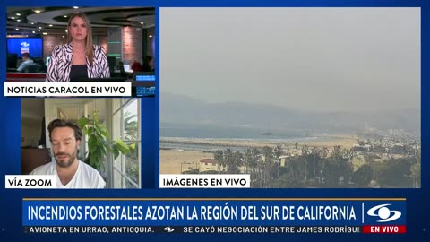 Actor colombiano que vive en Los Ángeles cuenta experiencia durante voraces incendios